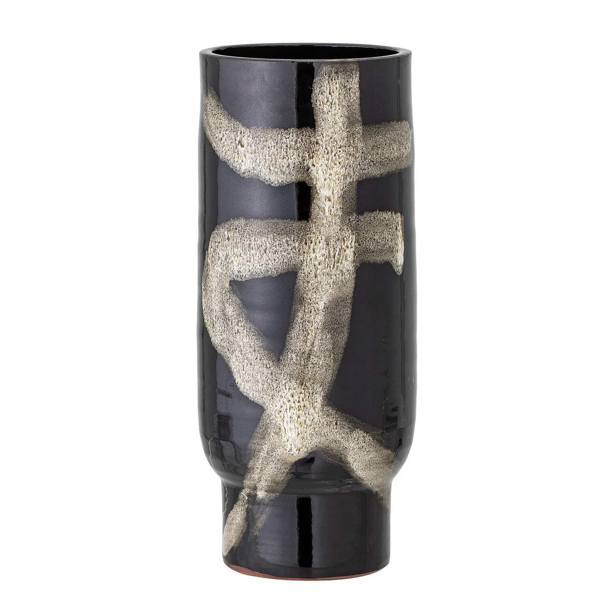 Bloomingville - Vefa Vase, H 28,5 cm, schwarz