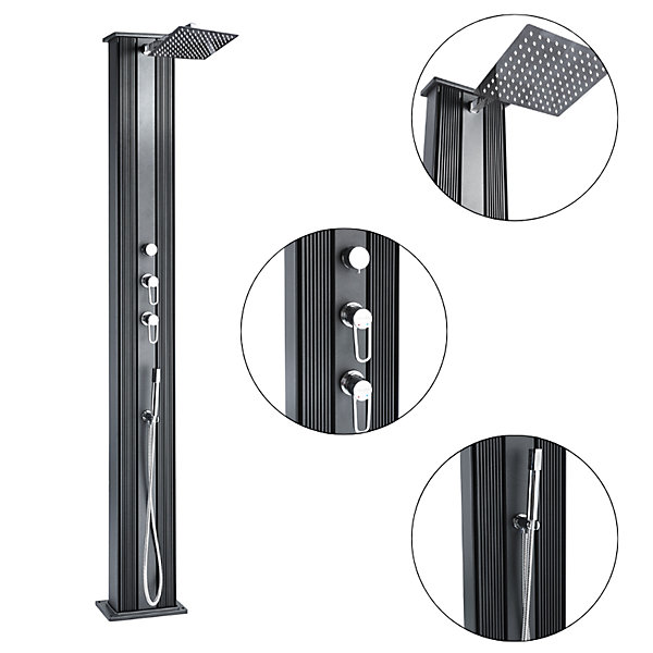 Douche Hybride Dada Straight 40L Coloris Inox