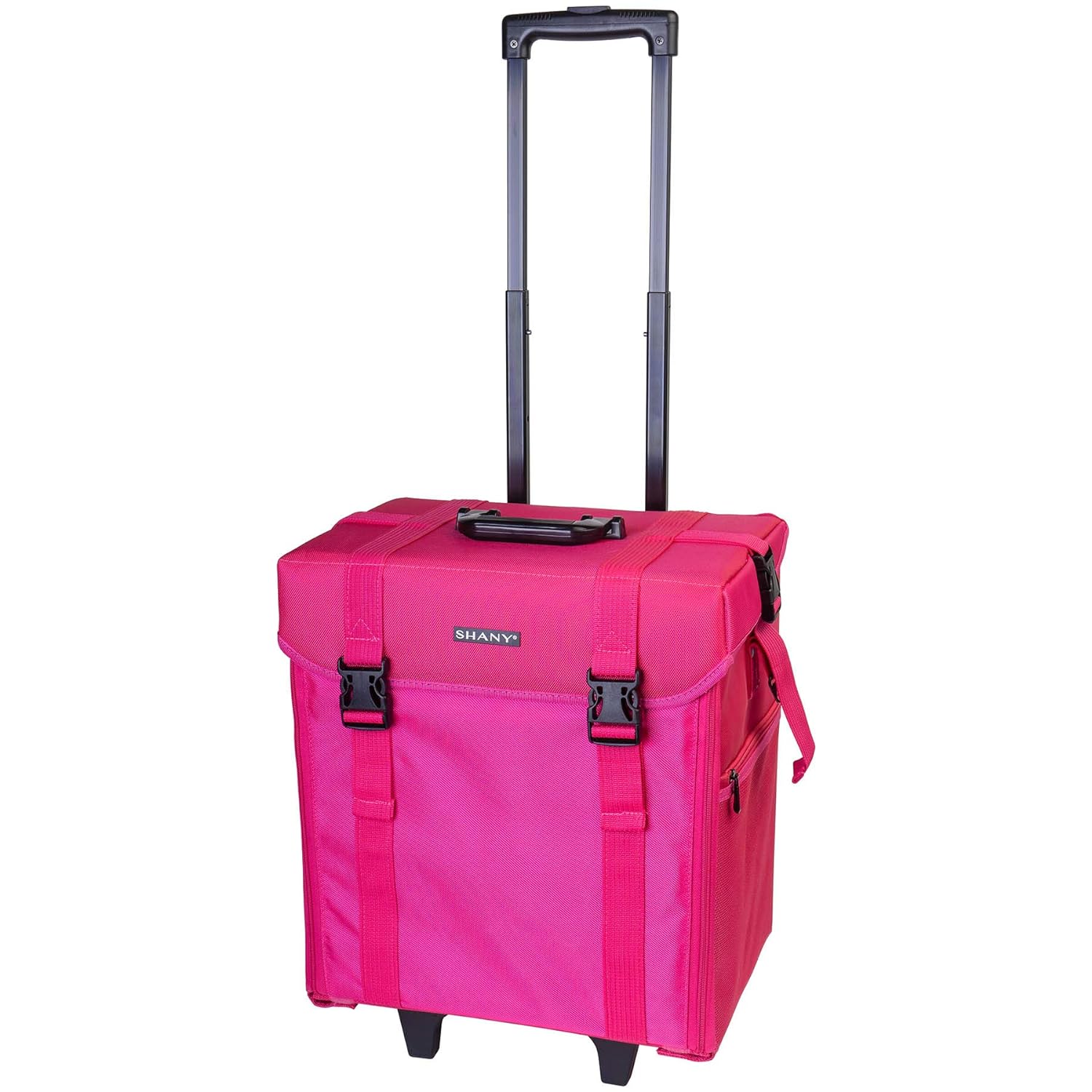 Jet Black Vinyl Cosmetic Case Travel Bag(JET BLACK)