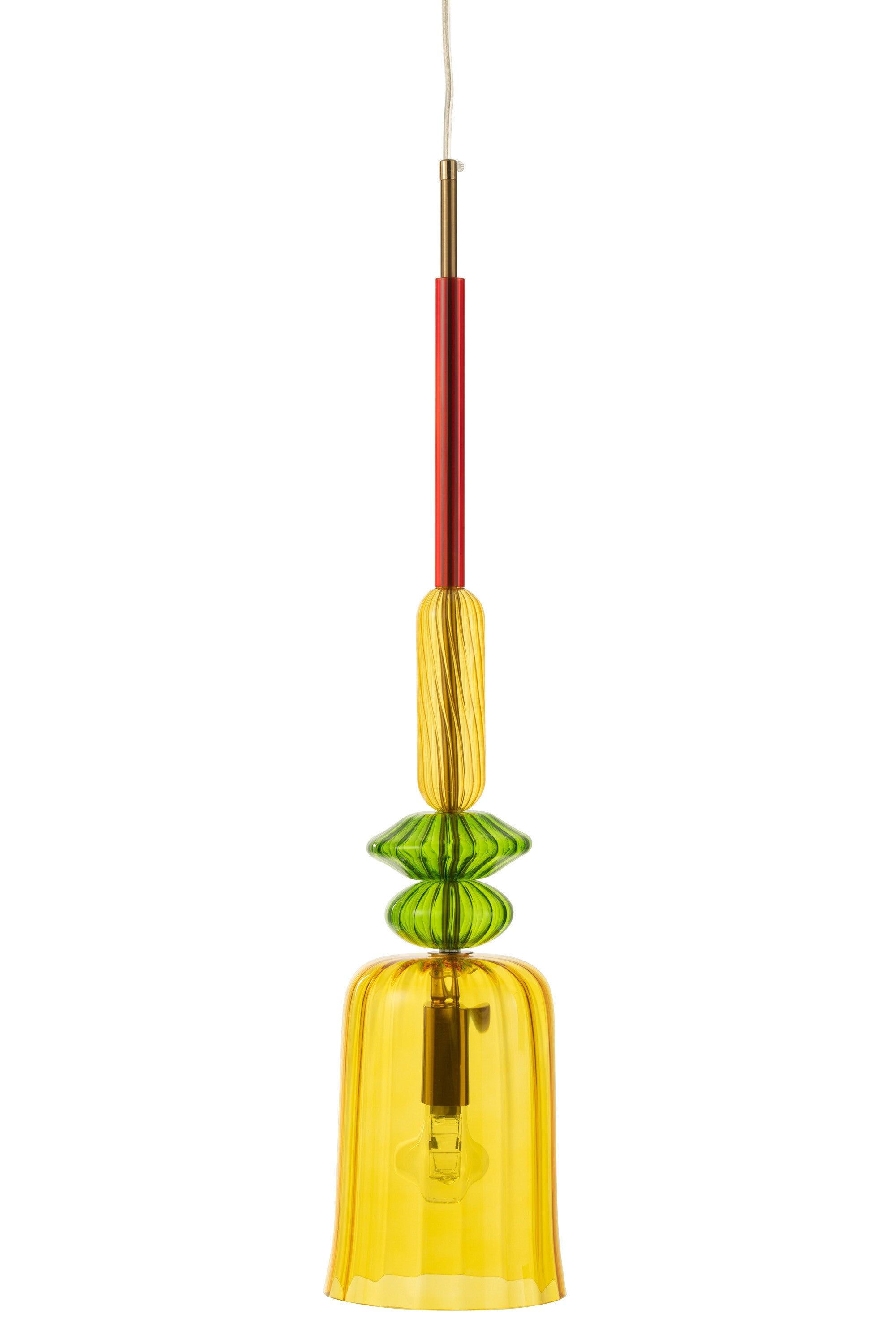 J-Line hanglamp Zoe - glas - mix