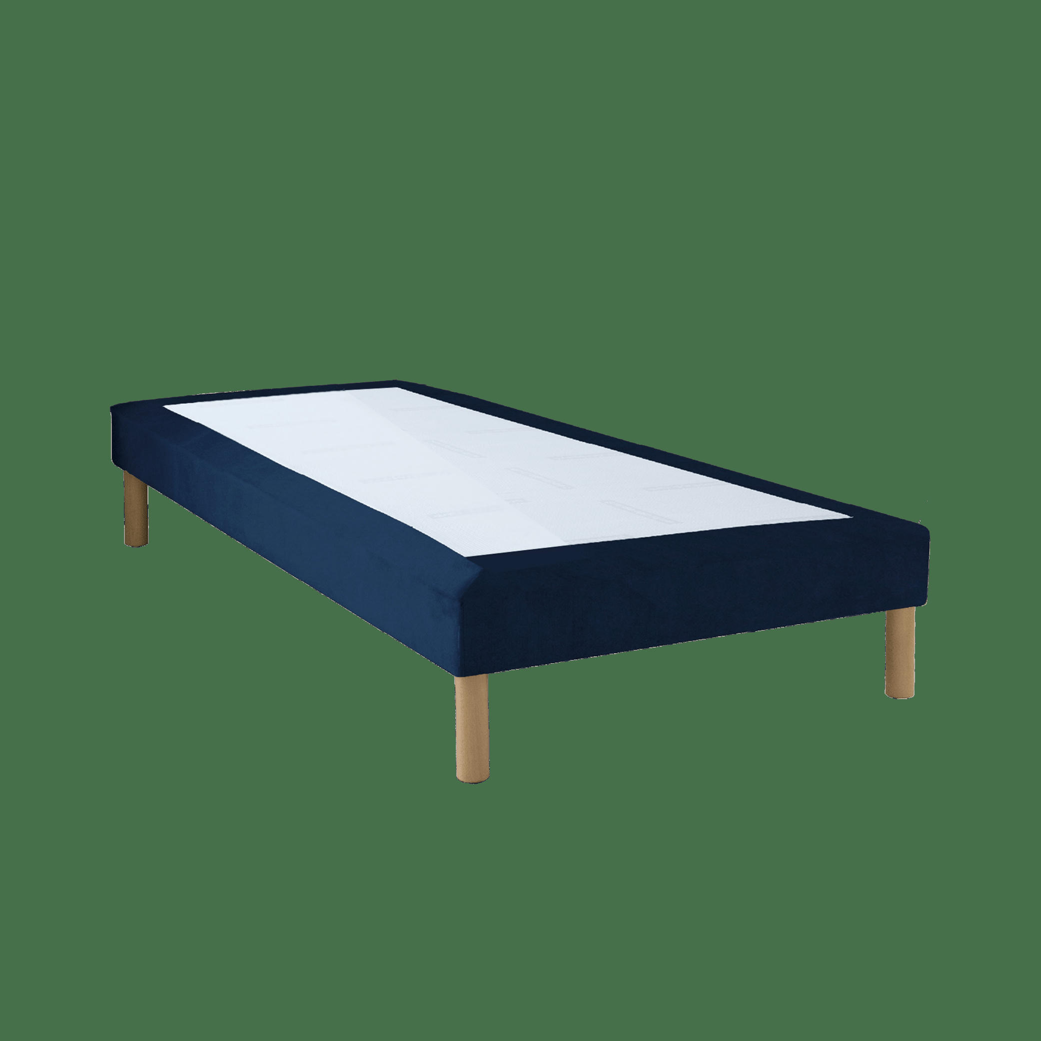LUXE VELOURS - Sommier velours bleu marine 70x190 cm