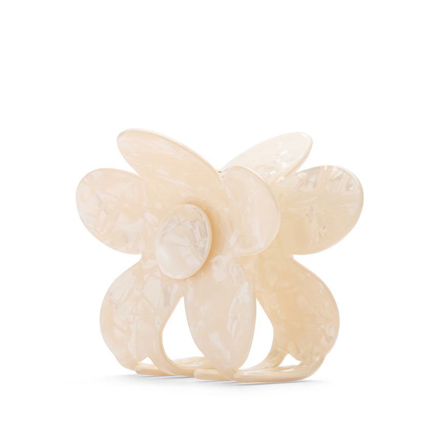 Manfield Beige bloemen haarklem