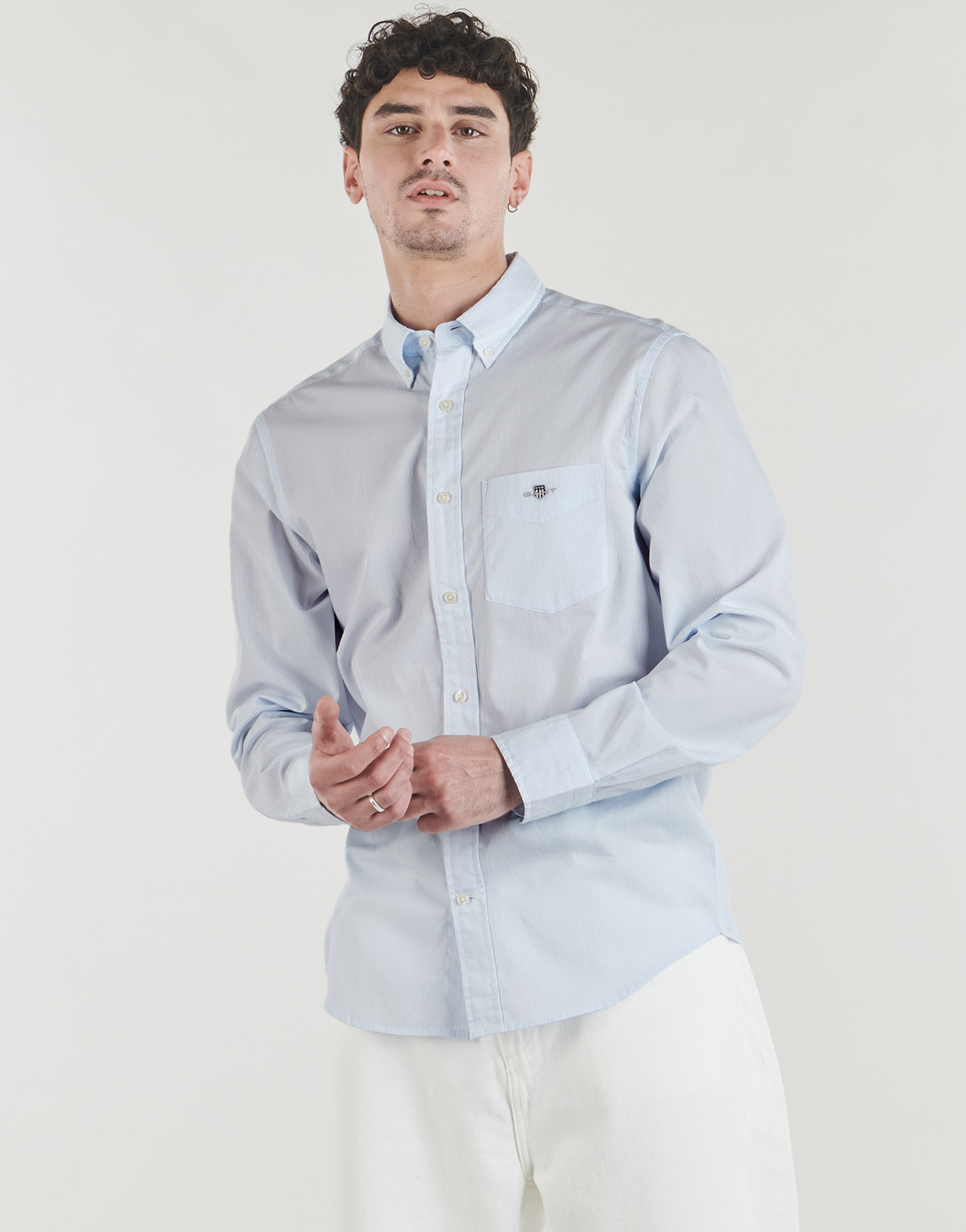 Gant - REG CLASSIC POPLIN BANKER SHIRT - Blue
