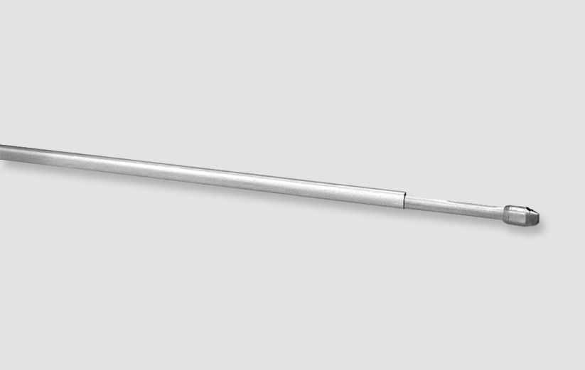 Vitragenstange chrom matt