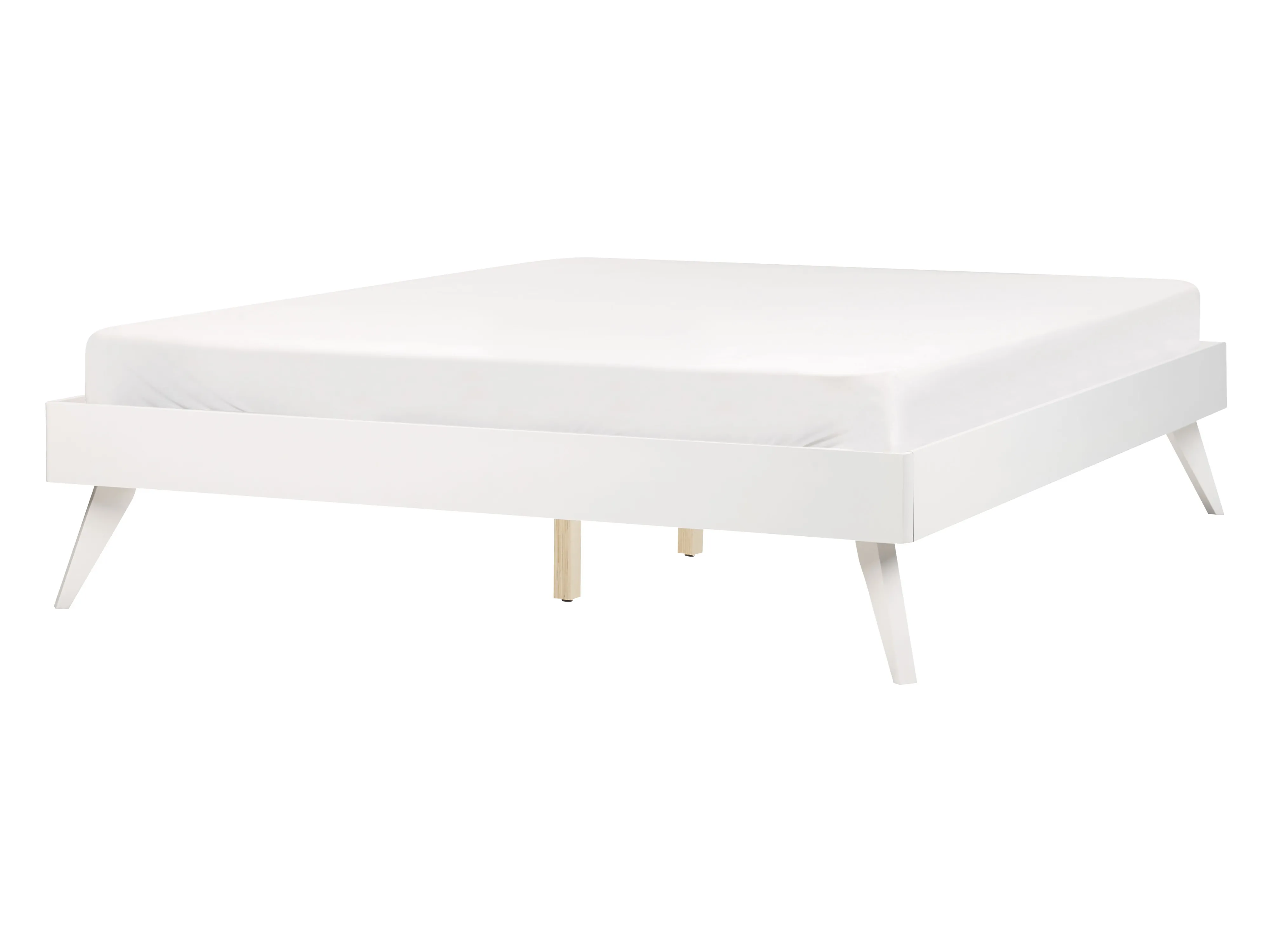 Bed without Headboard BERRIC 140 x 200 cm (EU Double) White