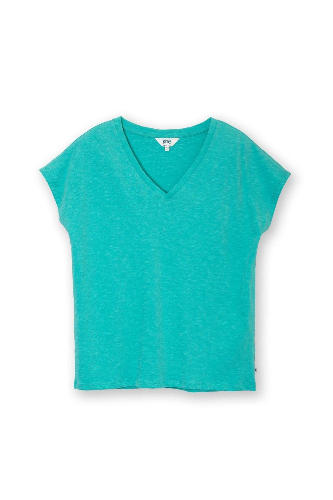 Kite Coombe Slub Jersey Top Duck Egg