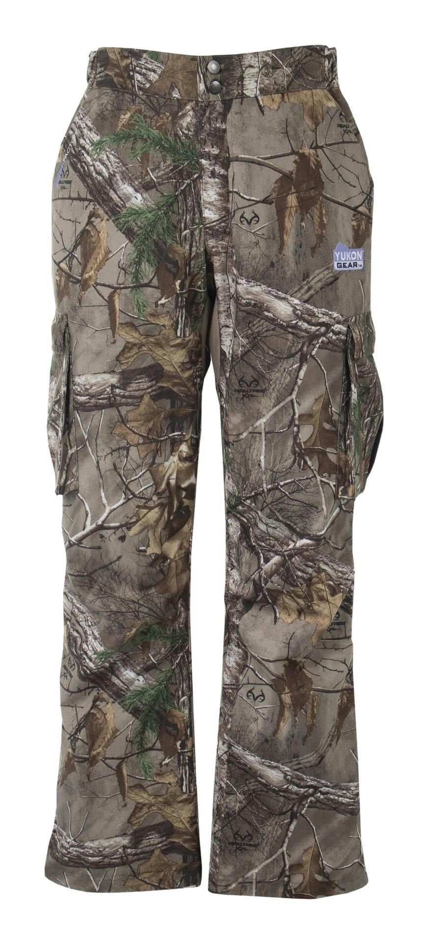 Yukon Gear Women's Lightweight Waterproof Windproof Camo Pants for Hunting