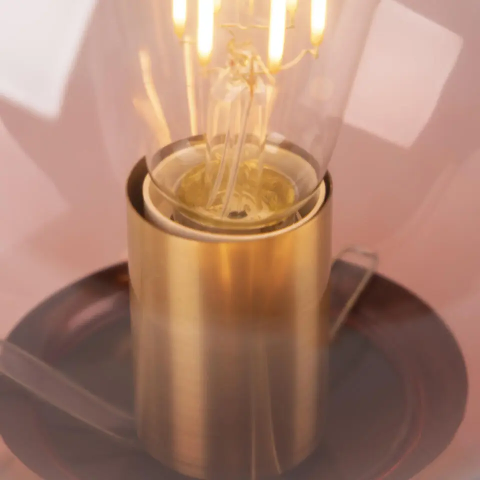 Qazqa up? en downlight lamp pallon roze e27