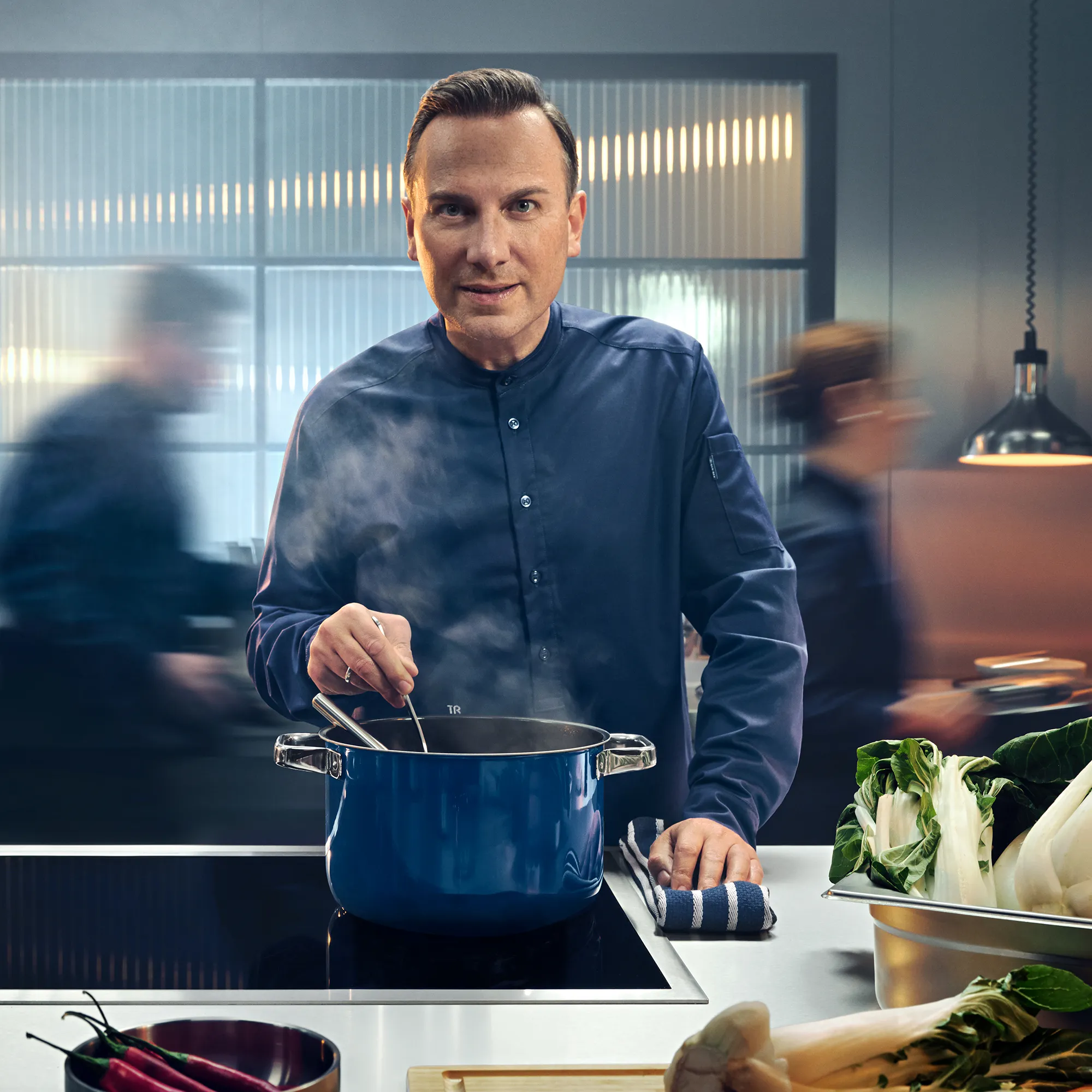 Fusiontec Mineral Pro, 4-Piece Cookware Set, Tim Raue Ocean Blue