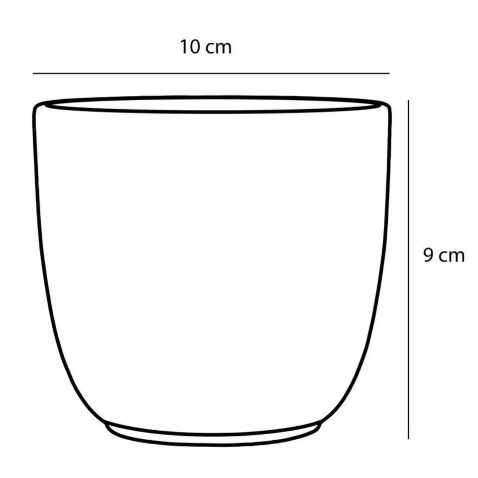 Mica Decorations Bloempot - goud - keramiek - H9 x D10 cm