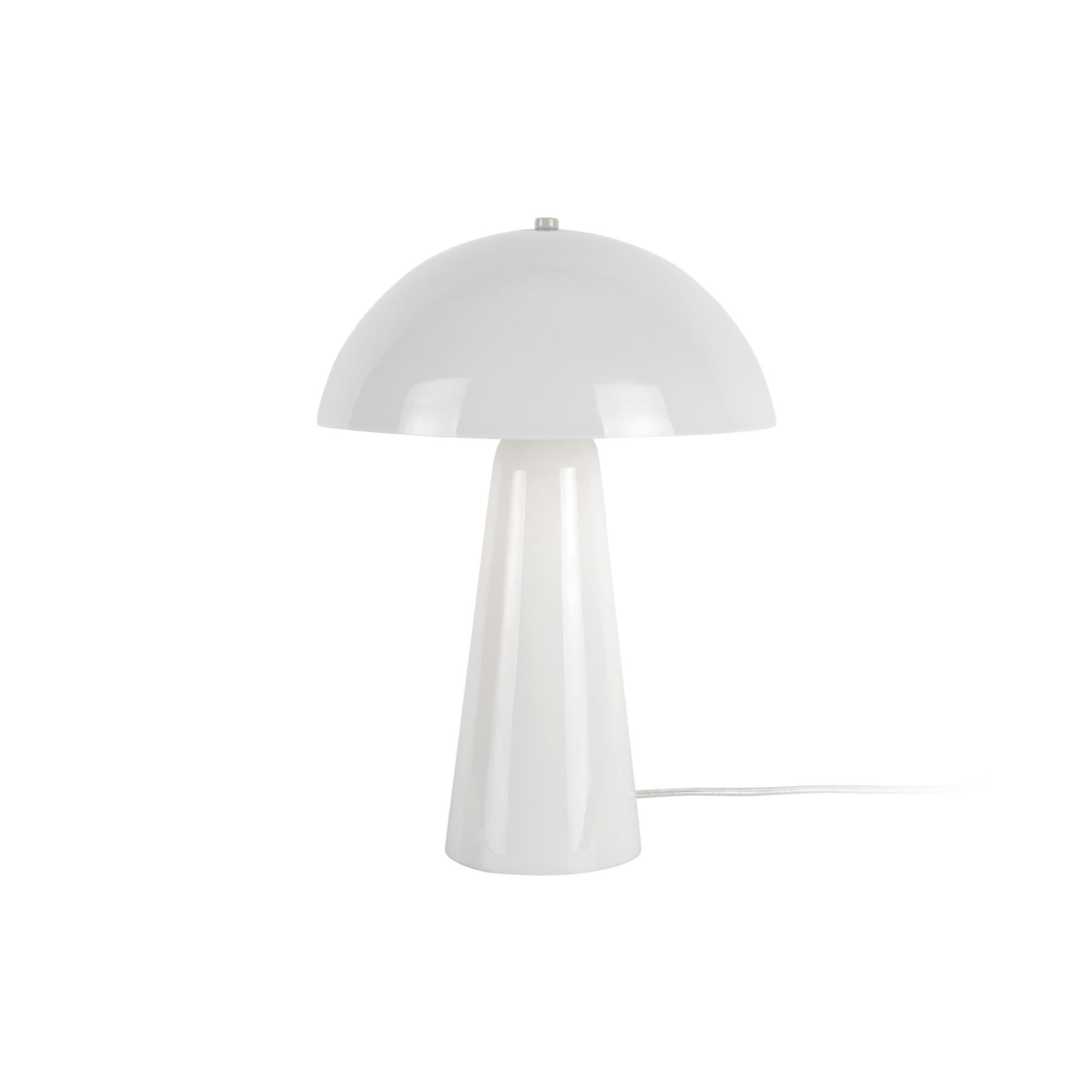 Leitmotiv tafellamp Vidrio Centro - wit - 30xx42cm - Paddenstoellamp