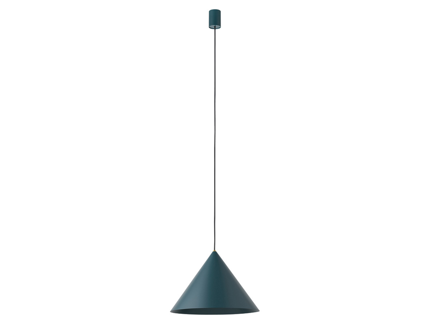 Lampa wisząca Zenith 35 cm stalowa zielona