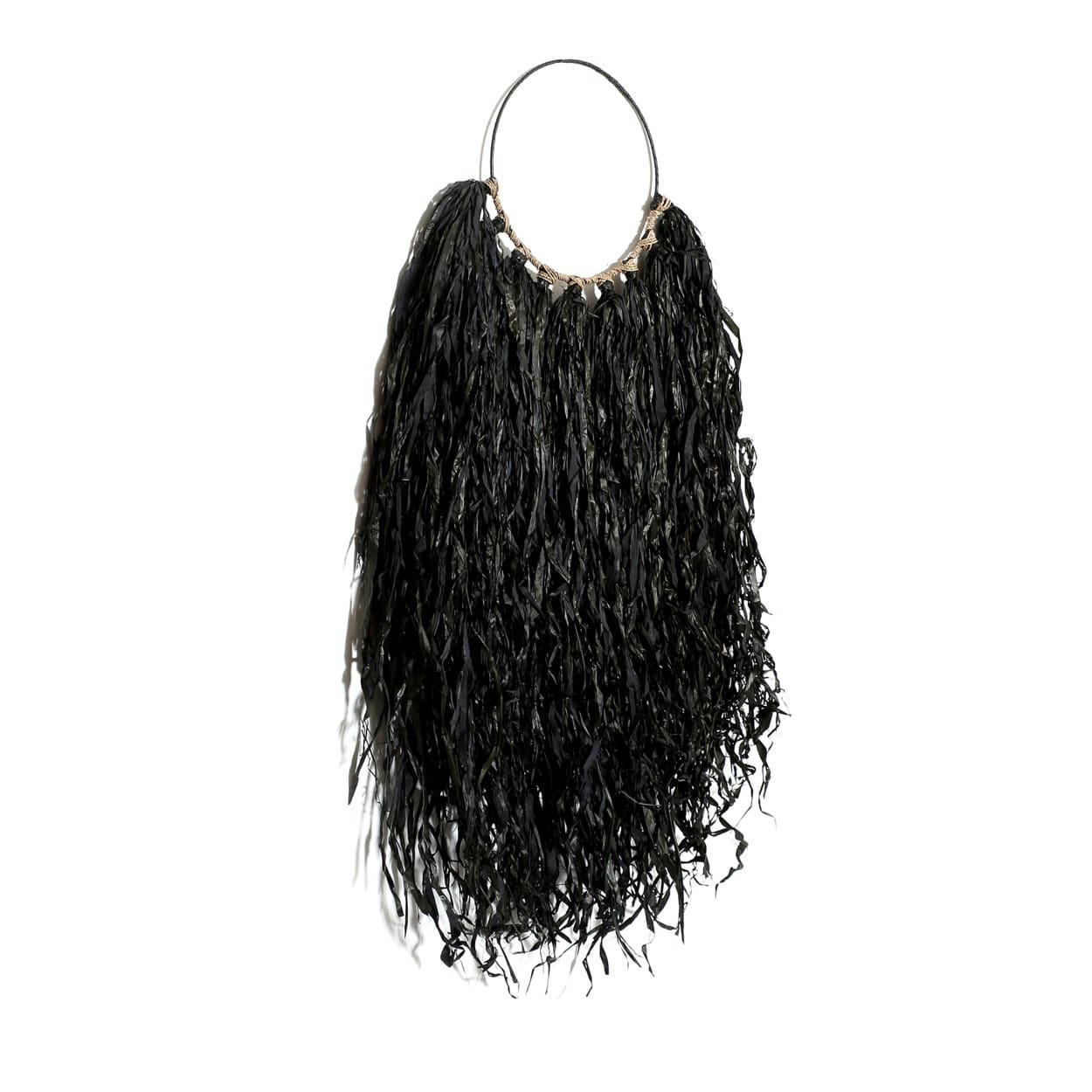 USED TO BE WILD - Décoration suspendue en raphia noir