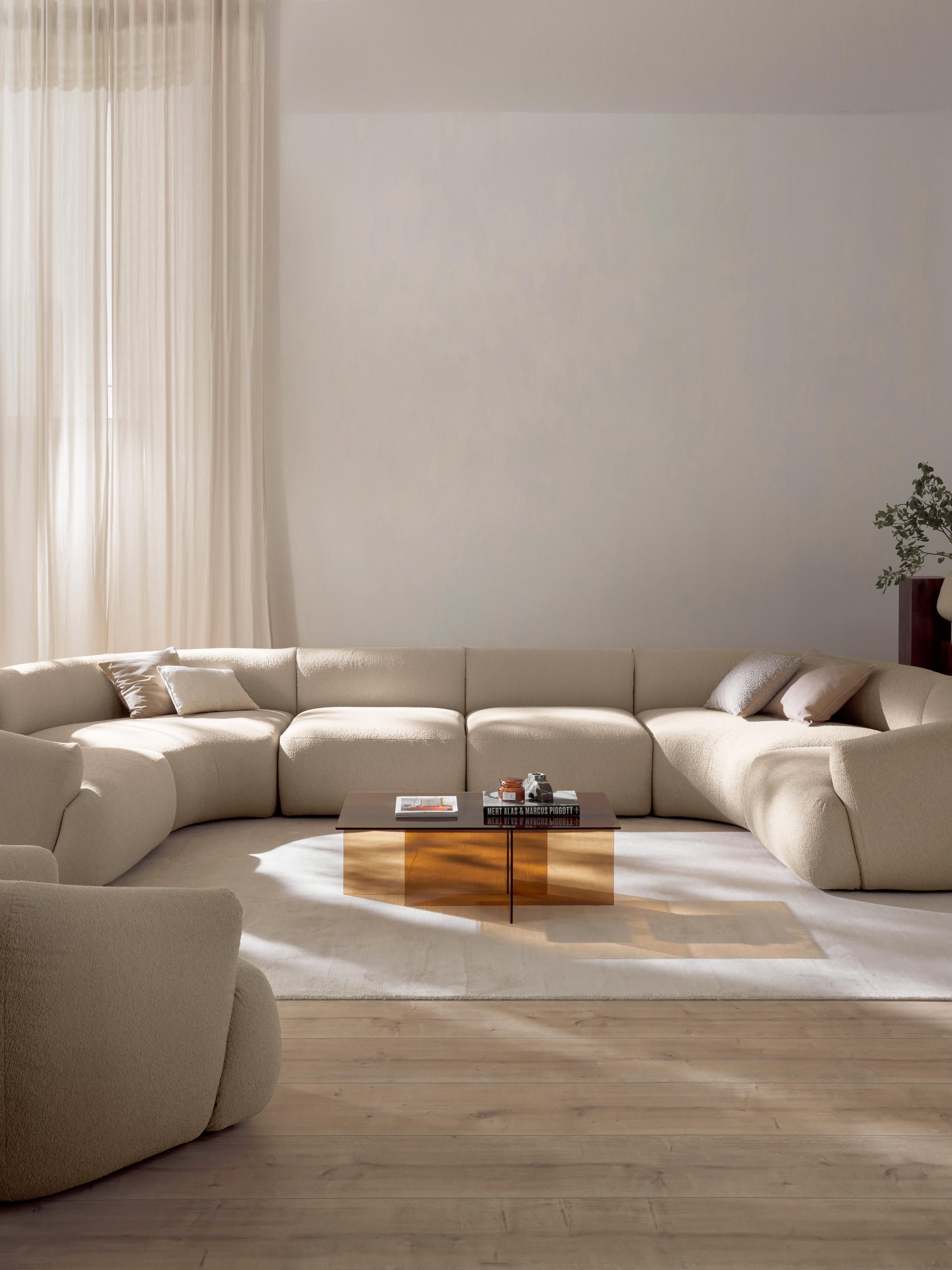 Modulares XL Bouclé-Sofa Sofia