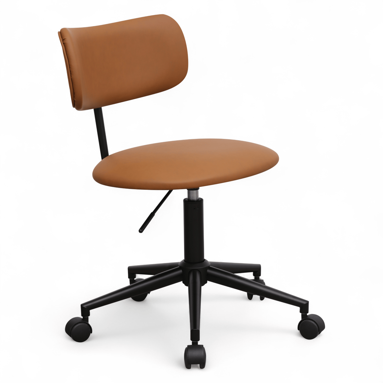 Furnhouse bureaustoel Roxy - Cognacbruin - Kunstleer - 57x56x74
