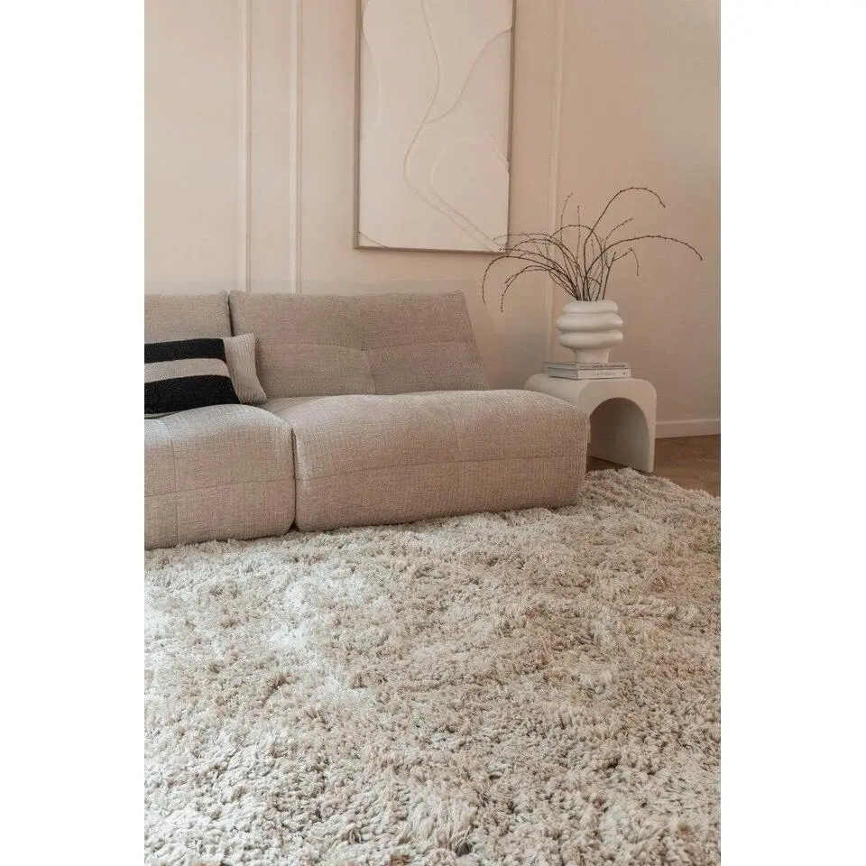 Interieur05 Hoogpolig Vloerkleed Polyester Pilo Beige - 150 x 80 cm