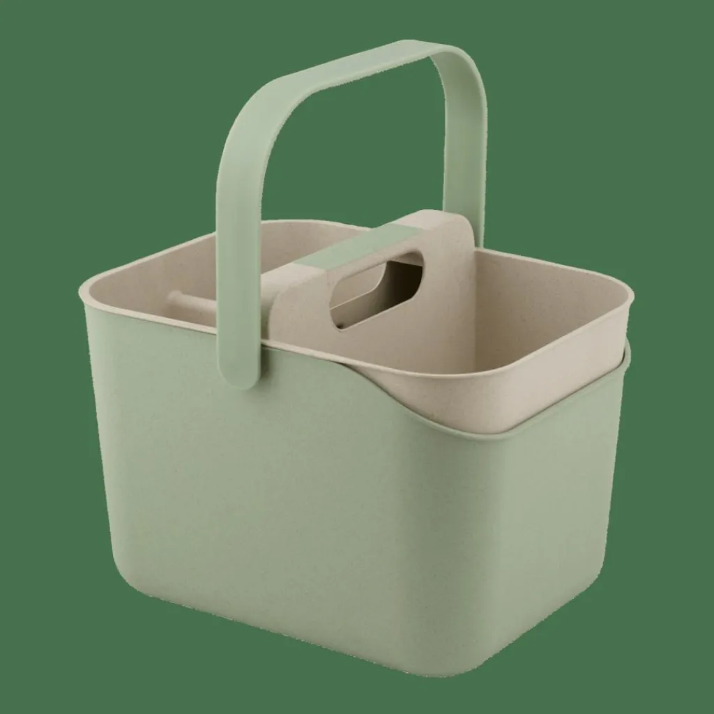 Nettoyage^CASA JASMIN Seau/organisateur 2 En 1 Vert