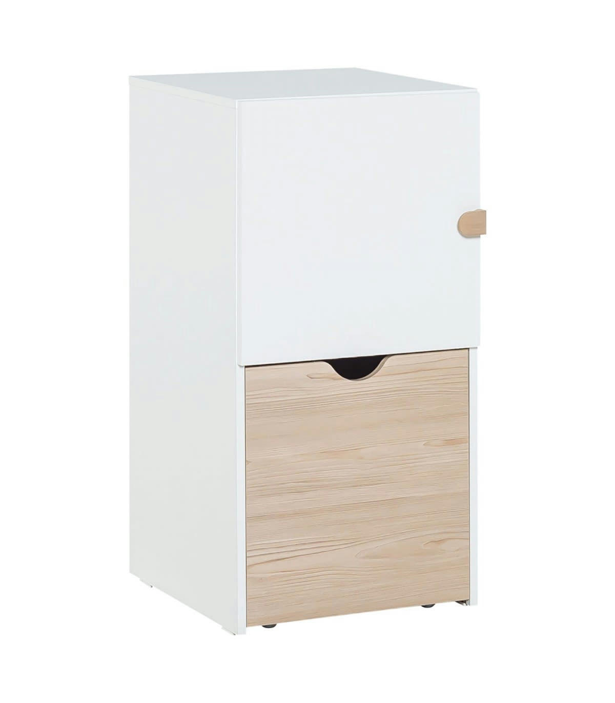 STIGE - Commode colonne sur roulettes avec cube amovible