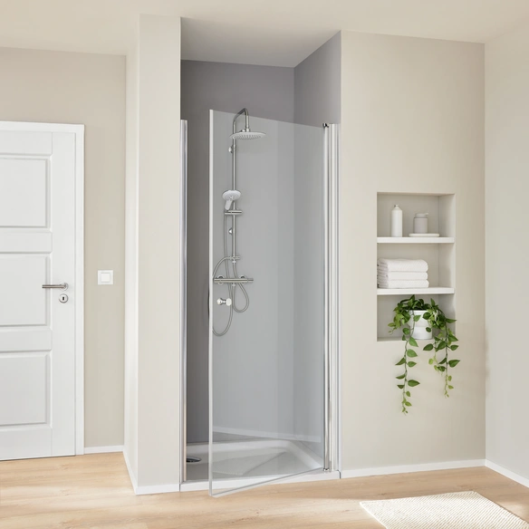 Wandprofil-Dichtung »Smart«, silberfarben, Aluminium/PVC