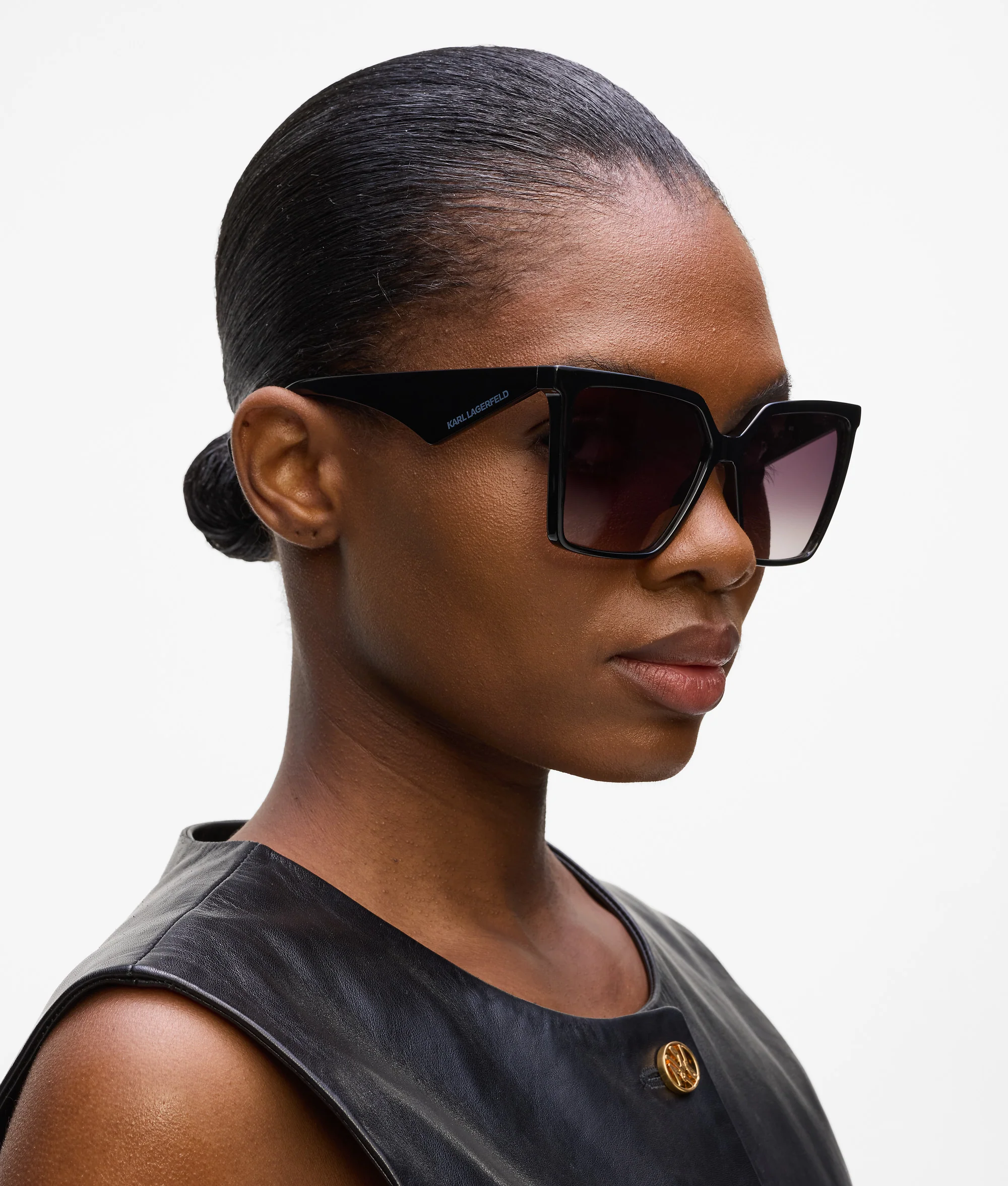 Lunettes de soleil géométriques fines