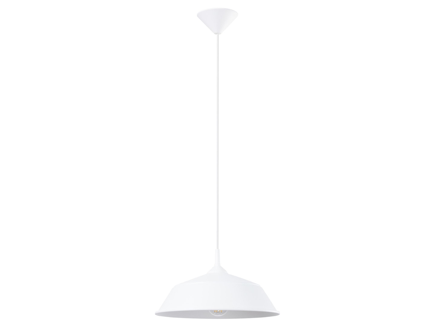 Lampa wisząca Frika stalowa biała