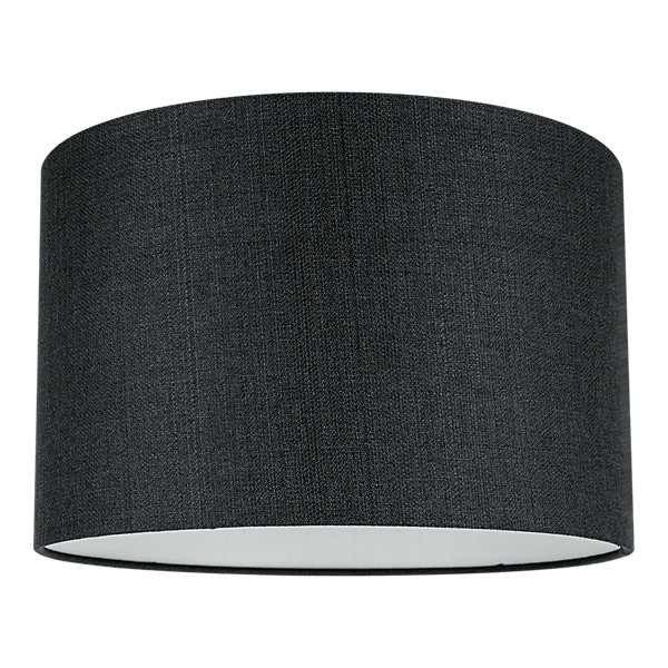 Abat-jour rond gris anthracite Ø30cm GoodHome Kpezin