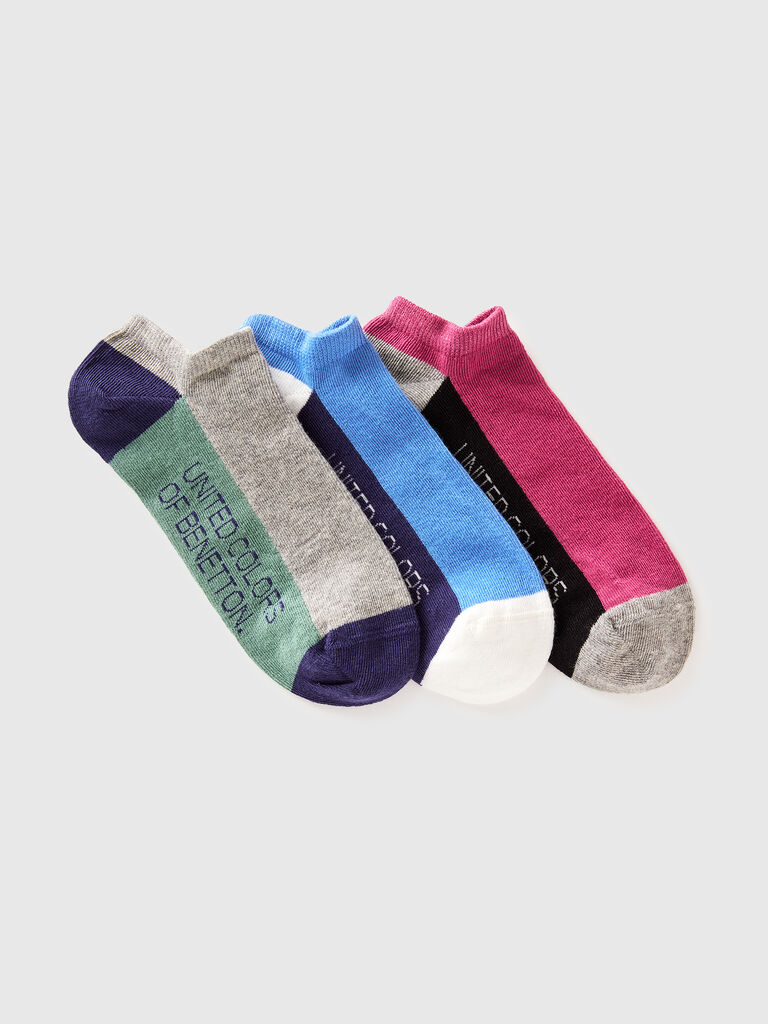 Three pairs of short socks