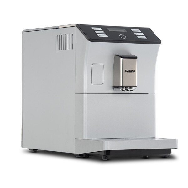 Espresso Machine with Stainless Steel Cup Warmer Function, Automatically Alarm, Memory, 6 Grades Adjustable Bean Grinding System