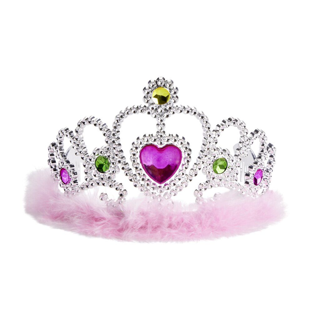 Couronne de princesse fourrure rose