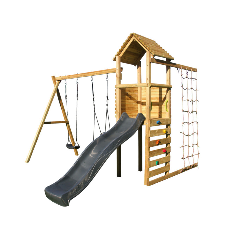 Portique en bois Louis anthracite