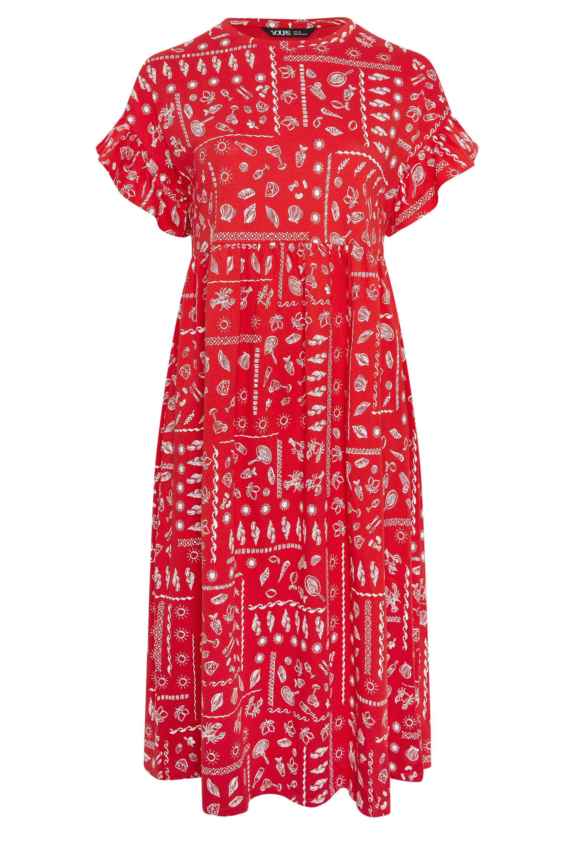 Yours Mixed Shell Midi Dress