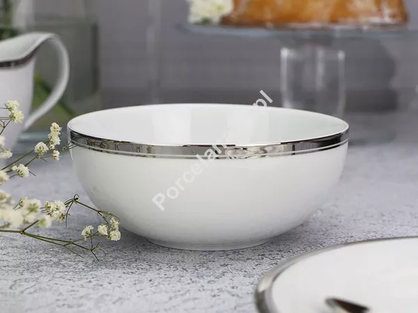 Serwis obiadowy na 12 osób (45 el.) Bogucice - Cleopatra Platin Plus 1174