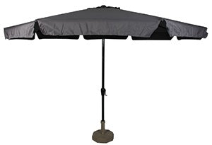 Lesli Living push-up parasol Libra - grijs - Ø350cm