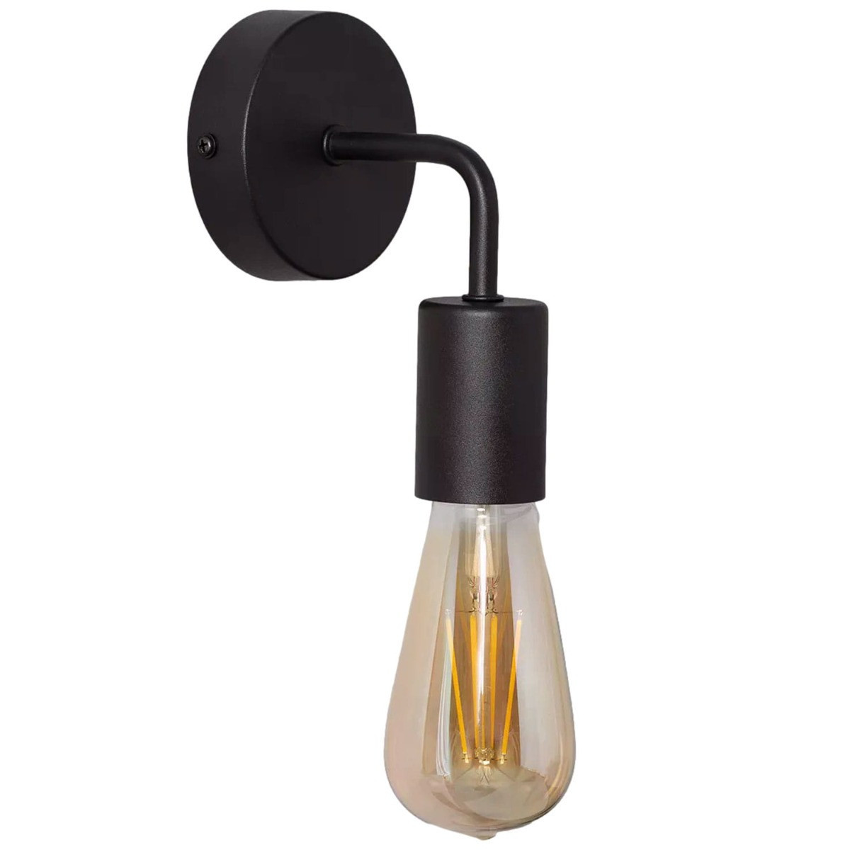 Kinkiet czarny Tesoro 1xE27x40W wym:15,5x7x11,5cm IP20 Abruzzo