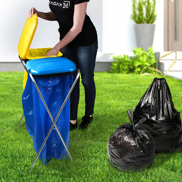 Kadax Stojak Na Worki Do Śmieci Kosz Stelaż 2x120L