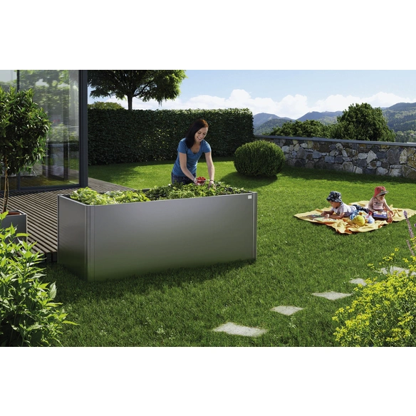 Hochbeet, BxHxL: 201 x 77 x 102 cm, Stahlblech