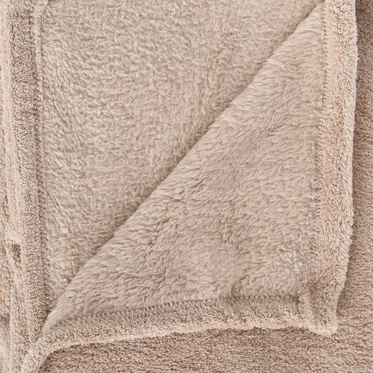 Microfibre plaid Beige, 125x150 cm