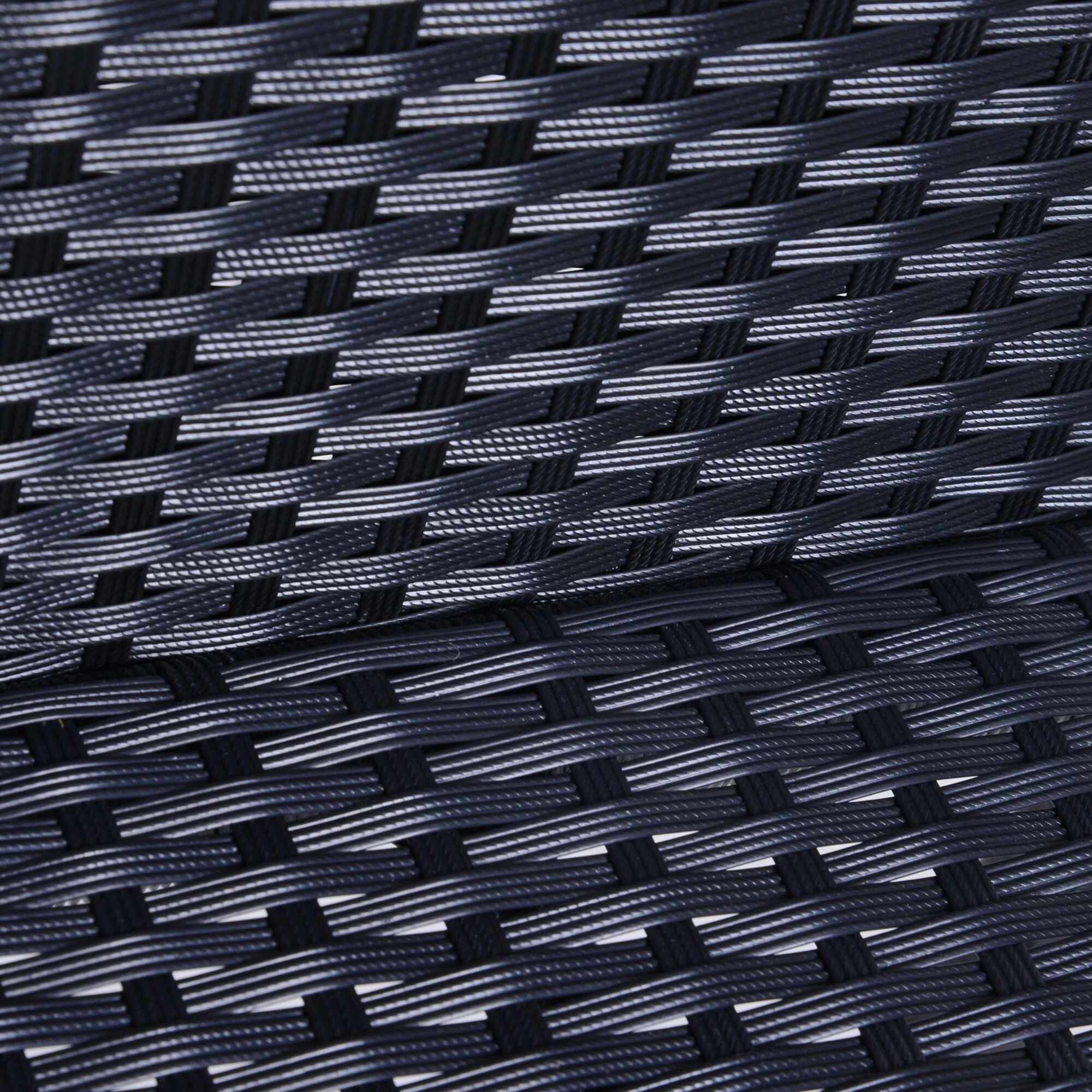 3pcs Rattan Bar Set with Glass Top Table, 2 Bar Stools for Outdoor, Patio, Garden, Poolside, Backyard