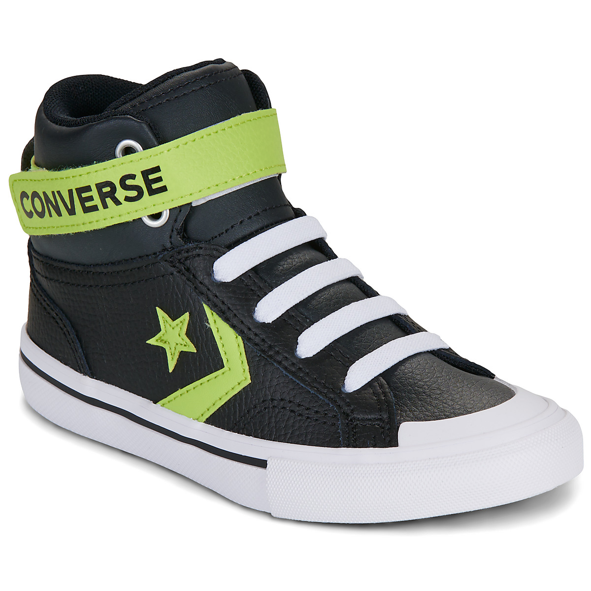 Converse - PRO BLAZE STRAP LEATHER - Black / Yellow