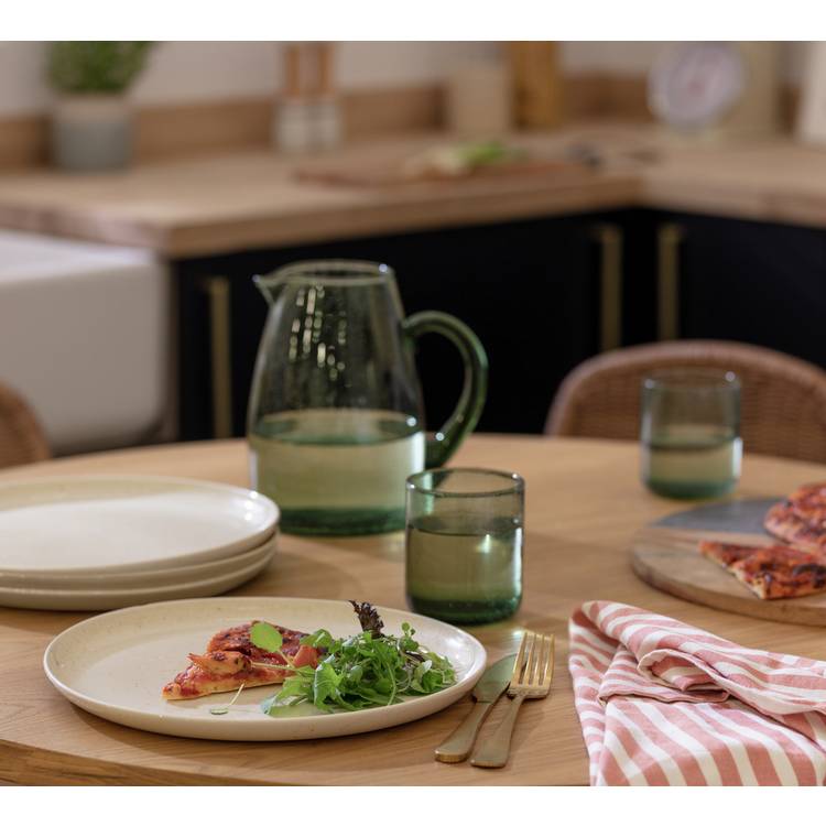 Habitat Evora 4 Piece Stoneware Side Plates - Natural