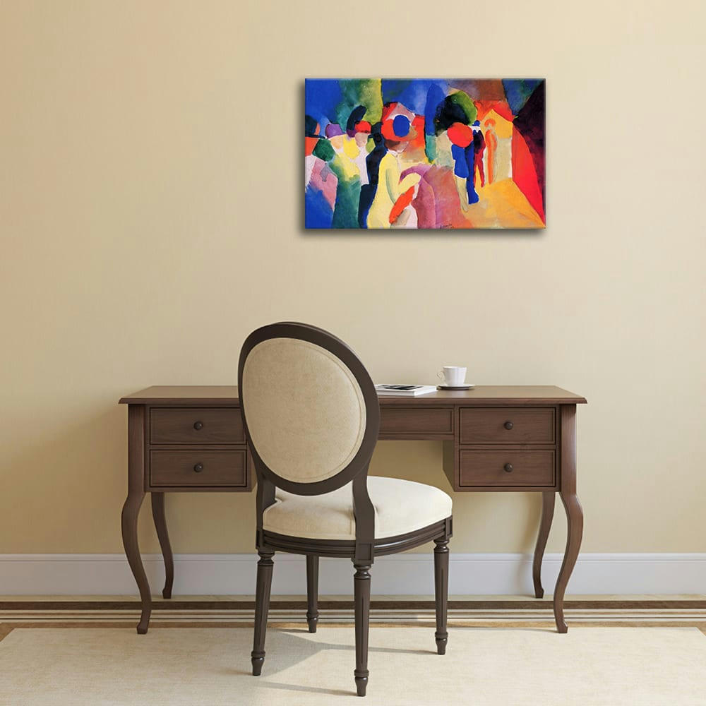 - Tableau Femme à la Veste Jaune August Macke 60x90cm