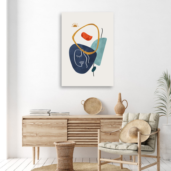Feeby Obraz na płótnie, Symbole i kształty boho 40x60