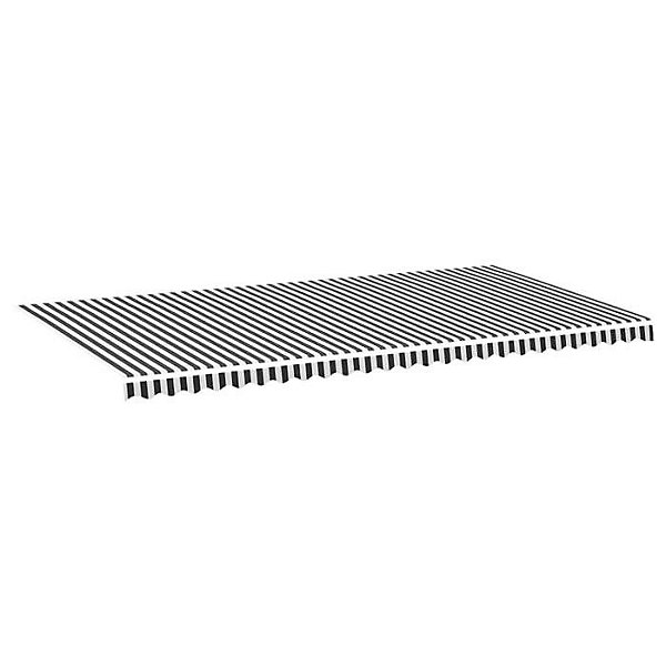 Auvent vidaXL - Tissu de remplacement Anthracite et blanc 6x3 m - Anti-UV - Montage facile