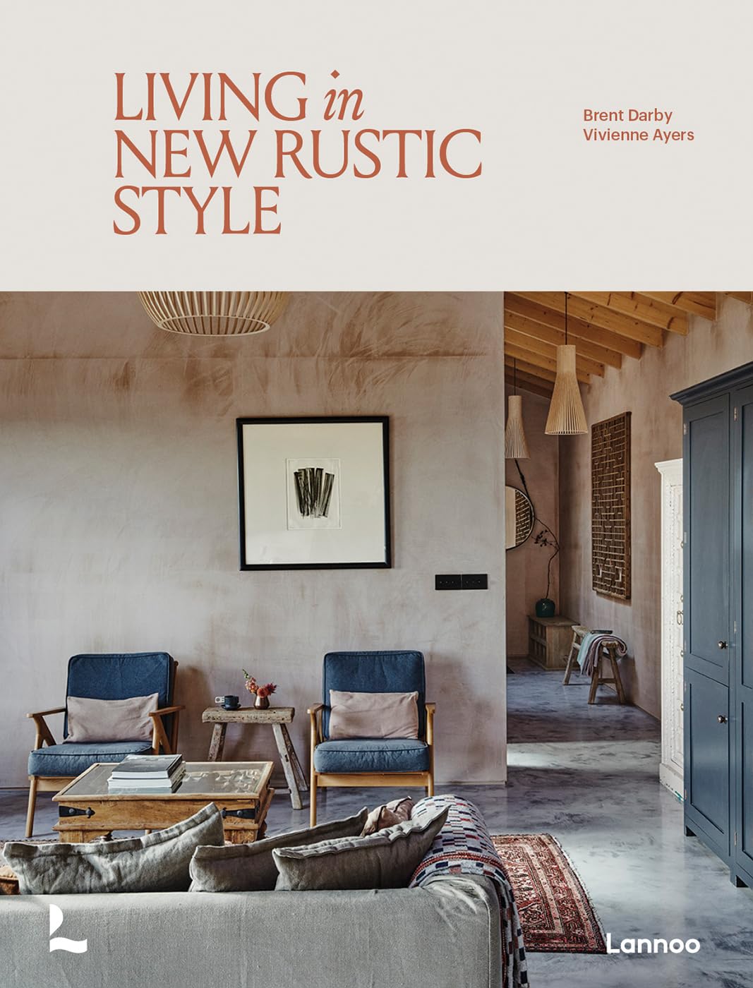 New-Mags koffietafelboek Living in New Rustic Style - grijs - 21 x 2.5 x 26.5