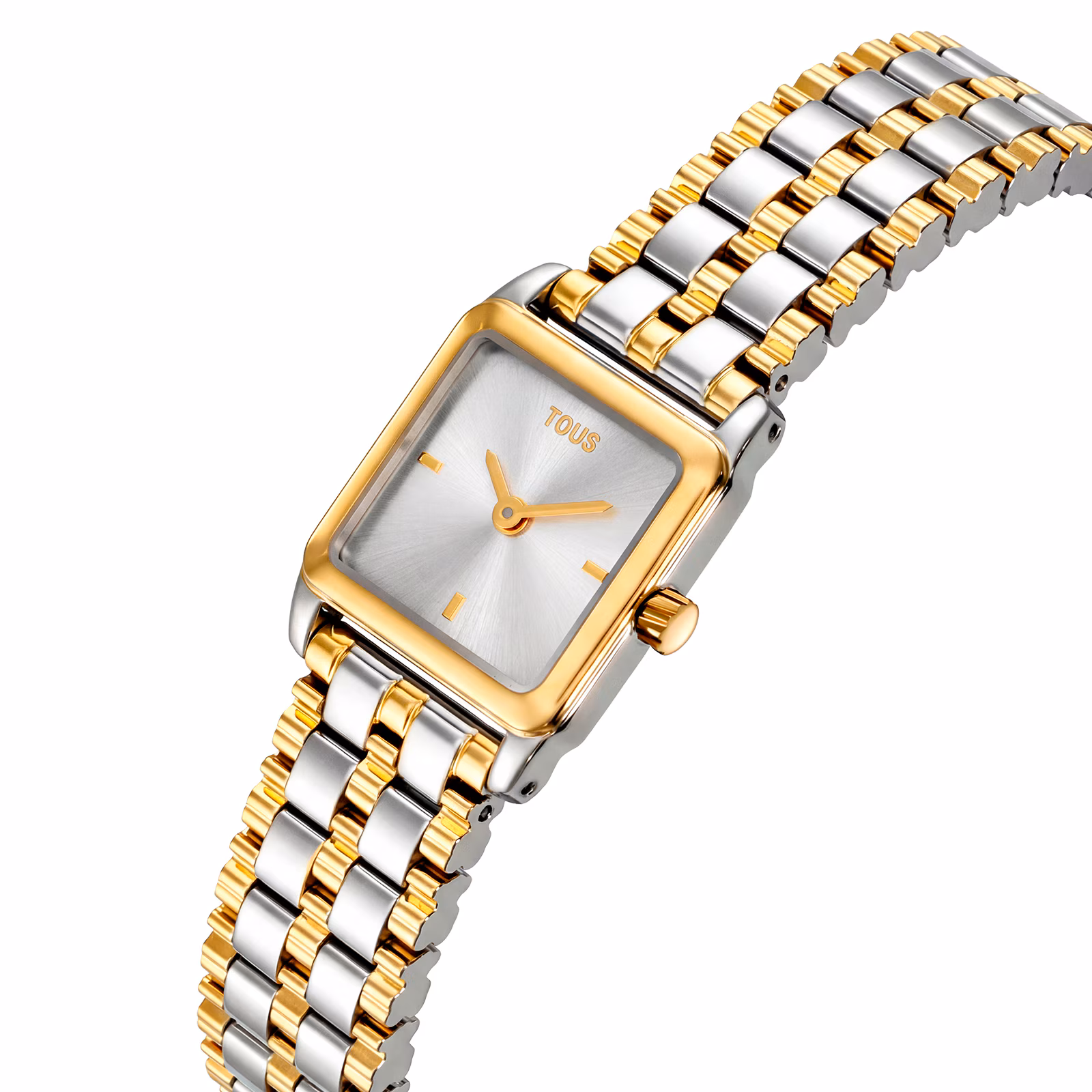 Reloj analógico con brazalete de acero y acero dorado TOUS 1950