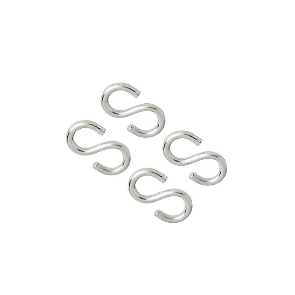 Crochet en S acier 45 mm Diall vendu par 4 pièces