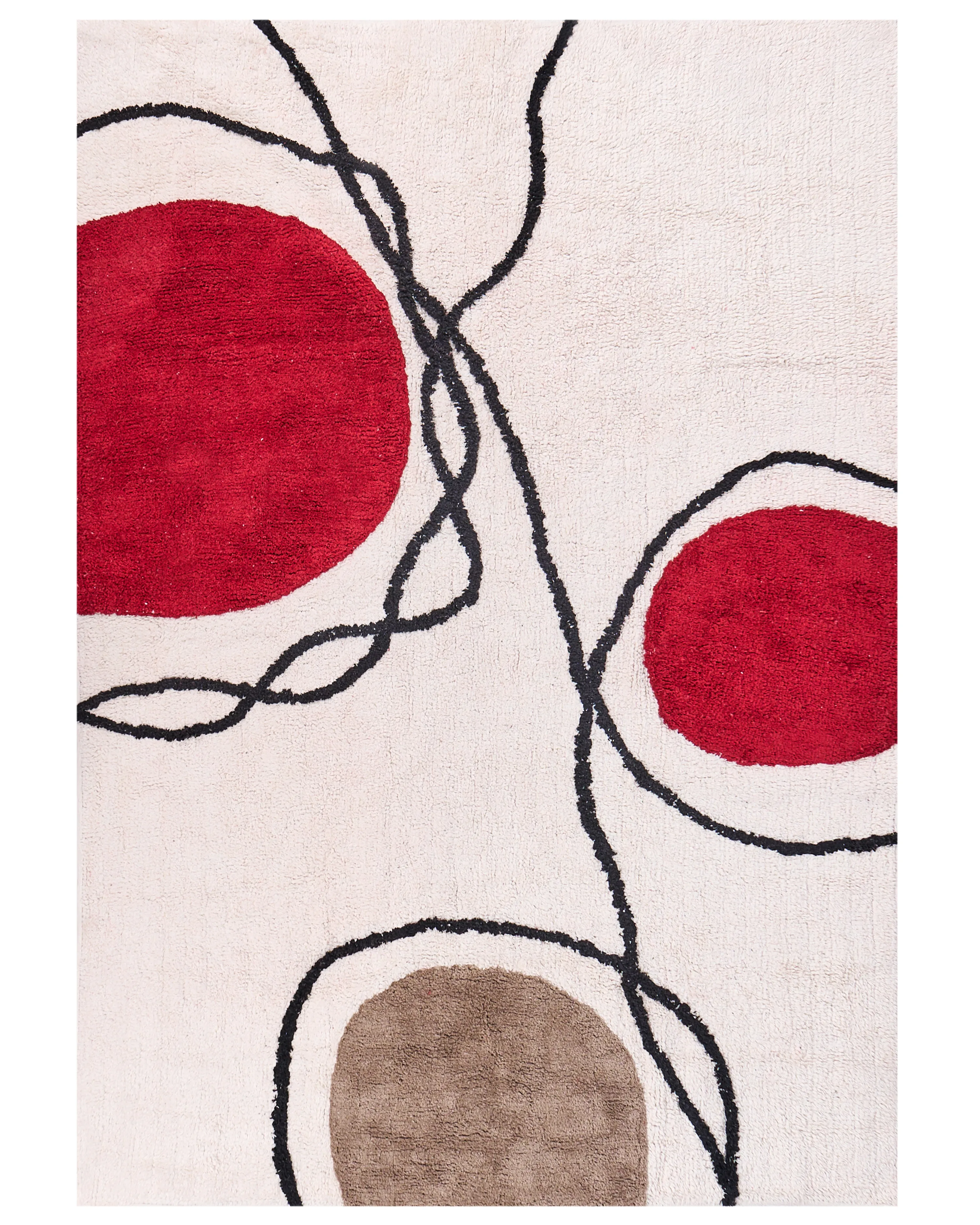 Rug BOLAT Beige 140 x 200 cm Cotton