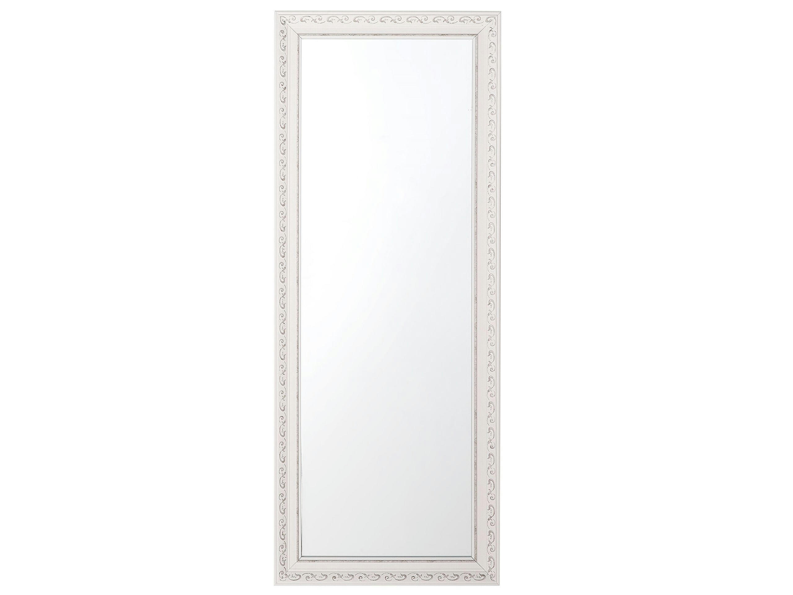 MAULEON - Miroir en matériaux synthétiques blanc 130x50