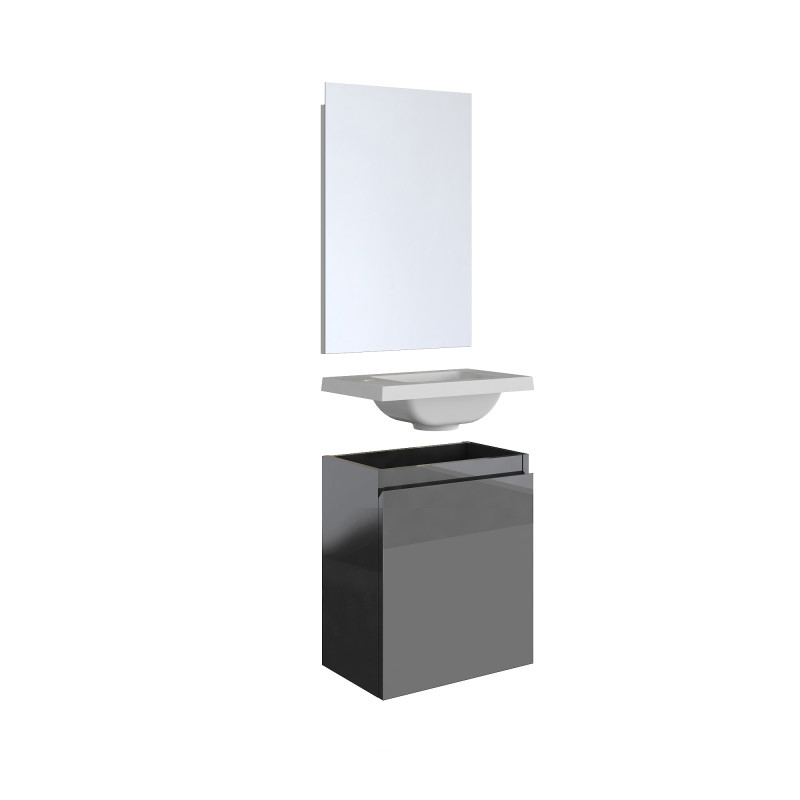 Meuble lave-mains avec miroir Porto ALLIBERT