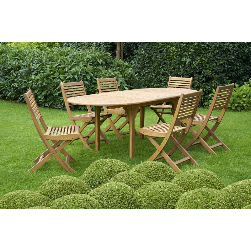 Table de jardin Junon 160 - 220 x 100 x 75 cm